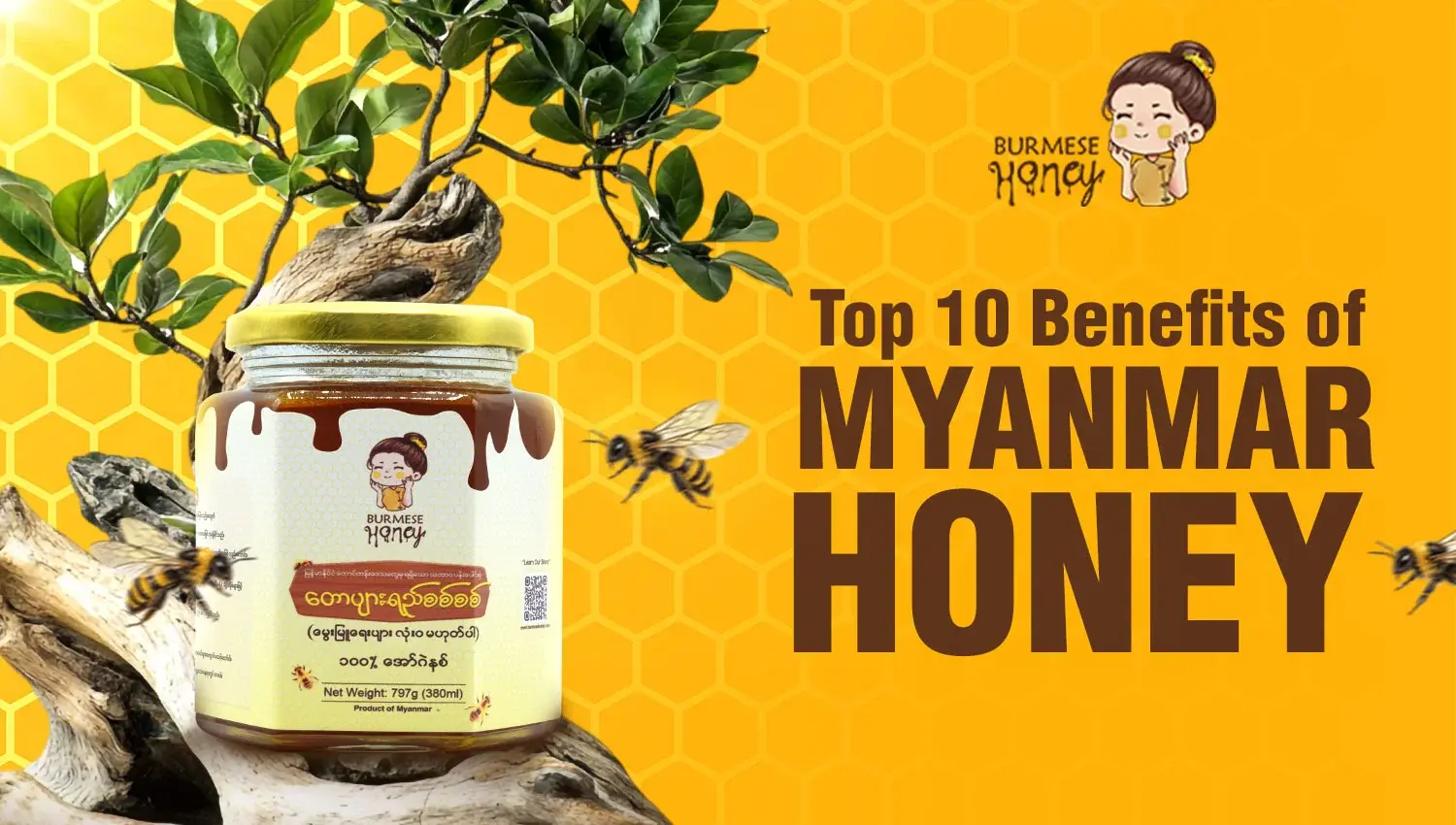 Top 10 benefits of Myanmar Honey